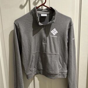 Women’s Columbia Heather Gray Pullover cropped